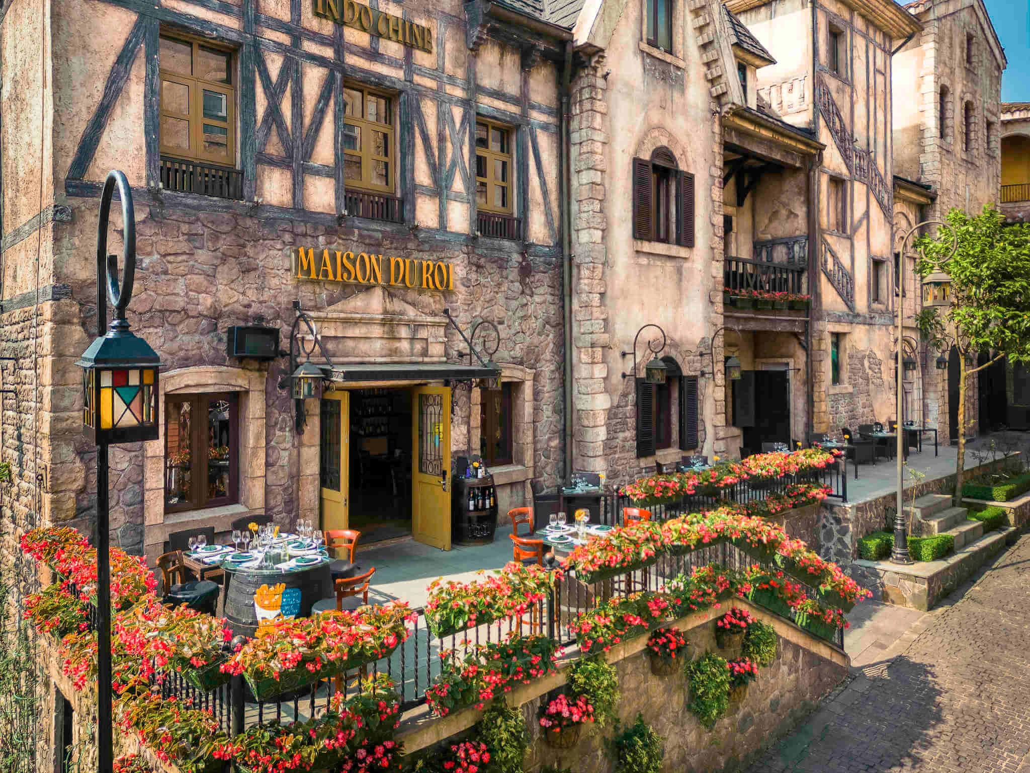 French café at French Village Ba Na Hills Da Nang