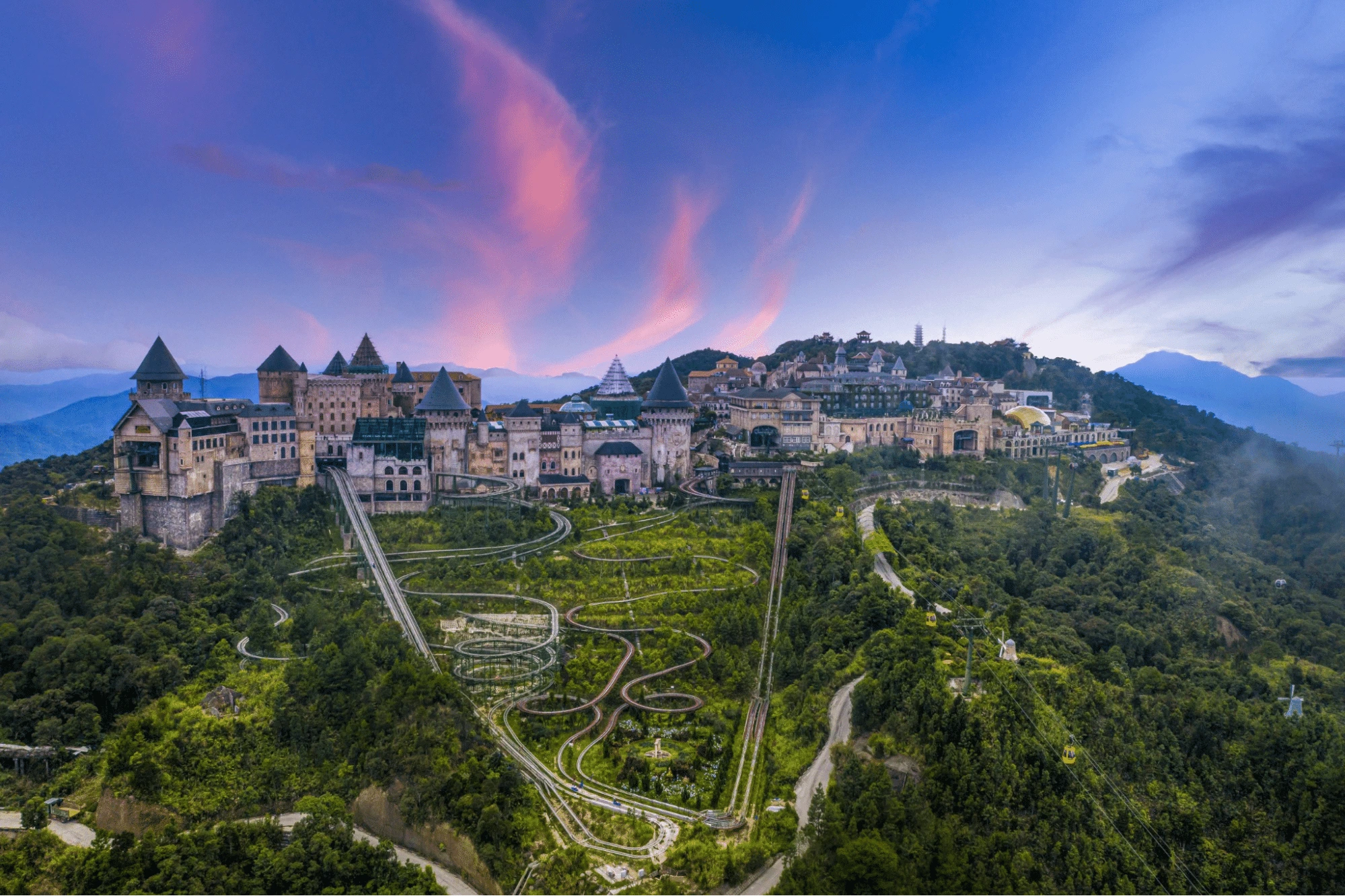 Sunset at French Village Ba Na Hills