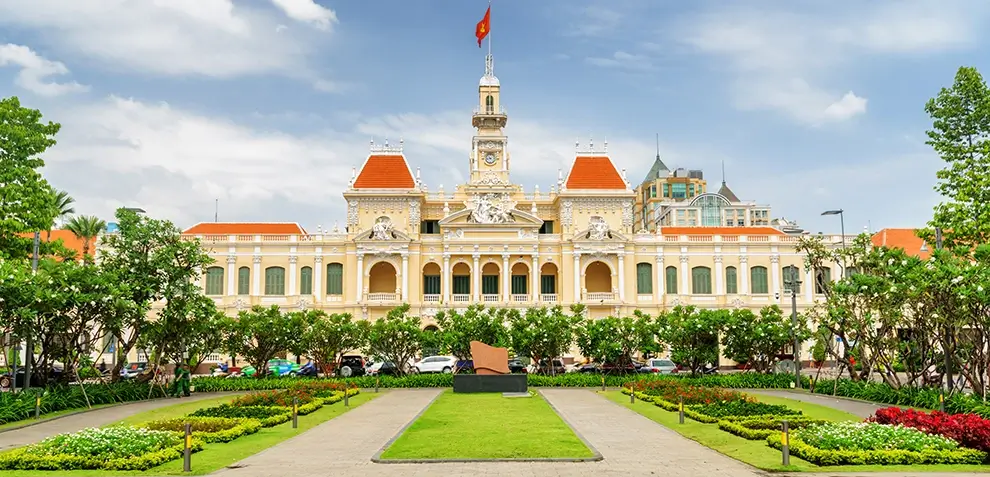 North Vietnamese tank at Independence Palace gates - April 30 1975