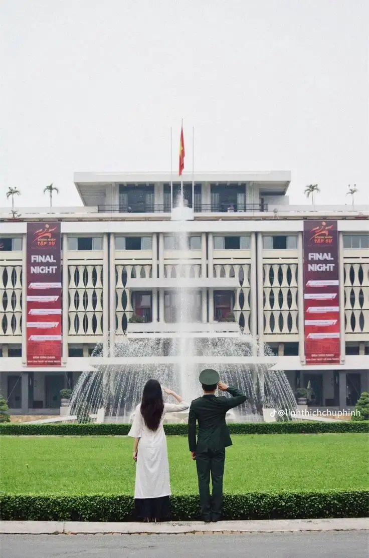 Preserved 1960s presidential interior of Independence Palace Ho Chi Minh City