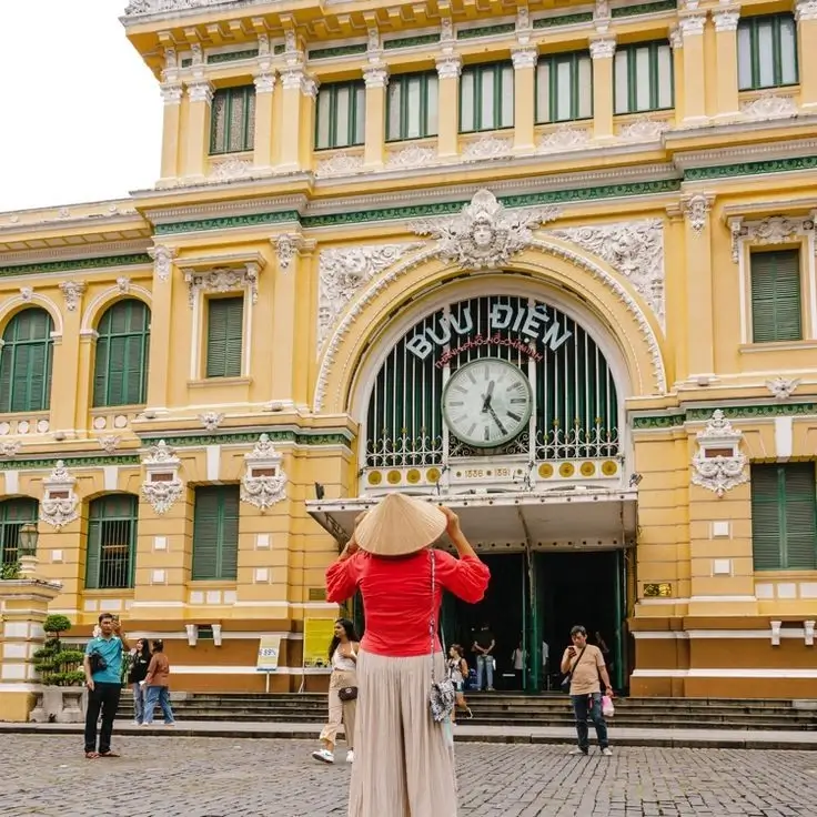 Notre Dame Cathedral Saigon and Central Post Office in District 1 Ho Chi Minh City