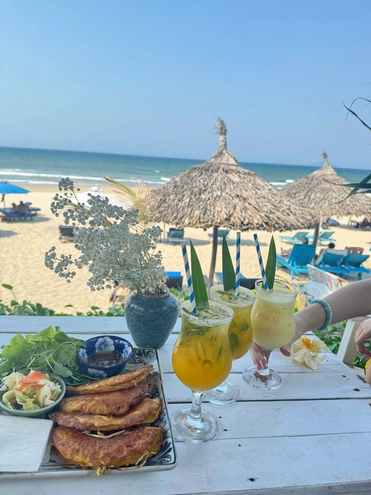 An Bang Beach Hoi An - white sand and calm waters Central Vietnam