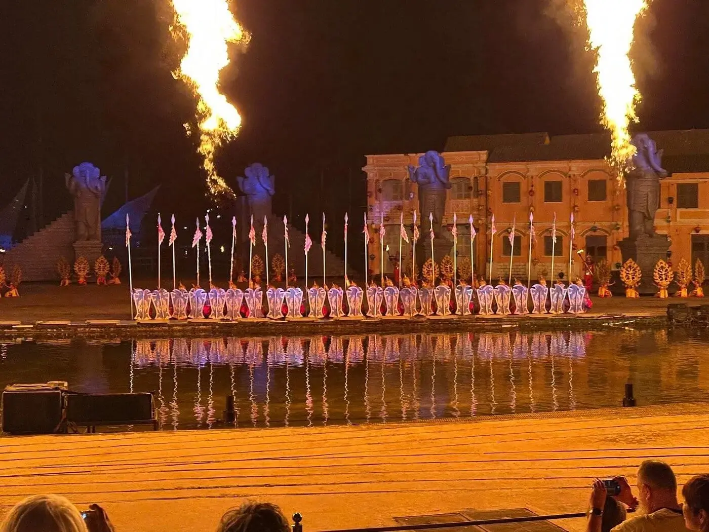 Fire performance at Hoi An Memories Show theme park