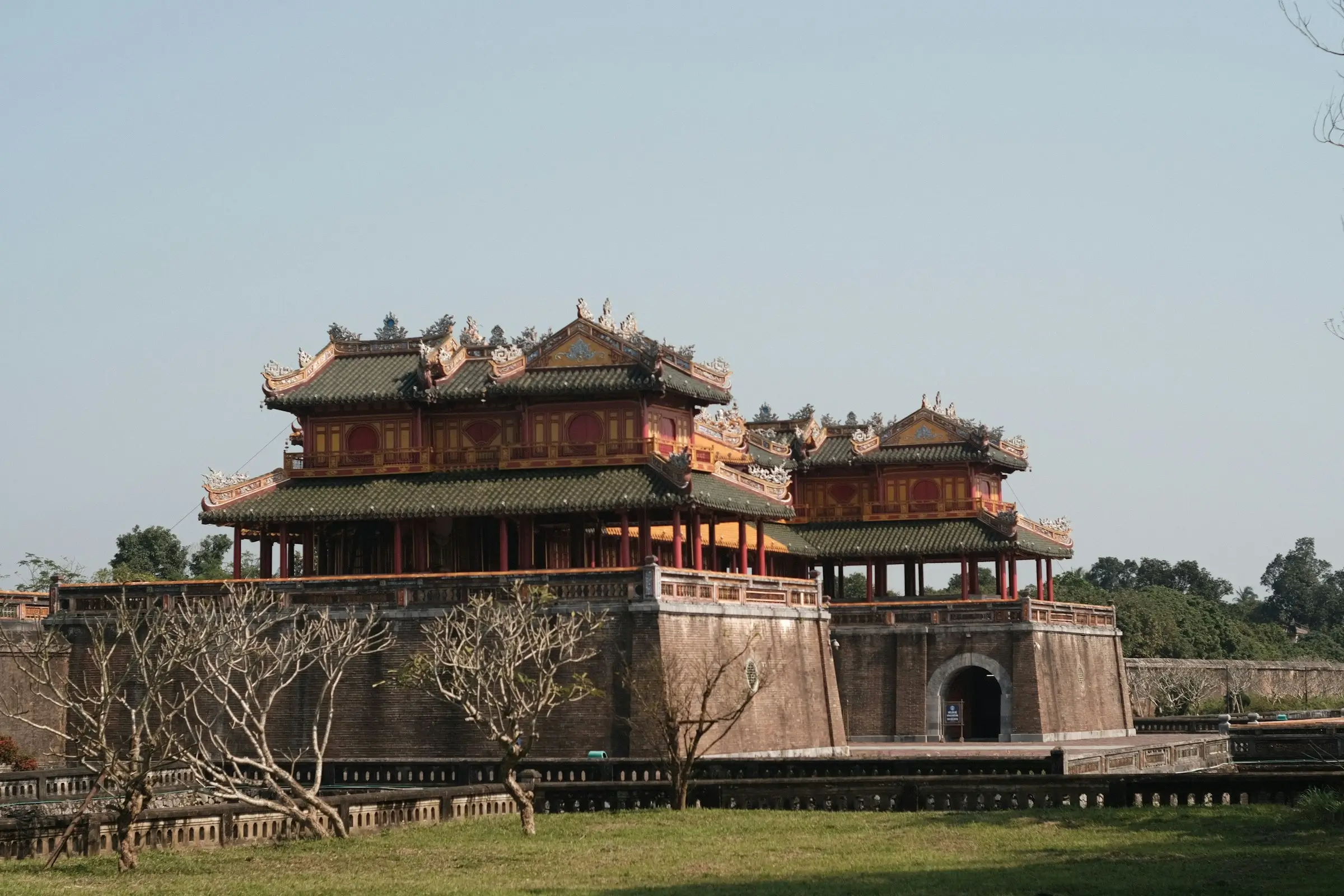 Imperial throne room at Hue Citadel Vietnam
