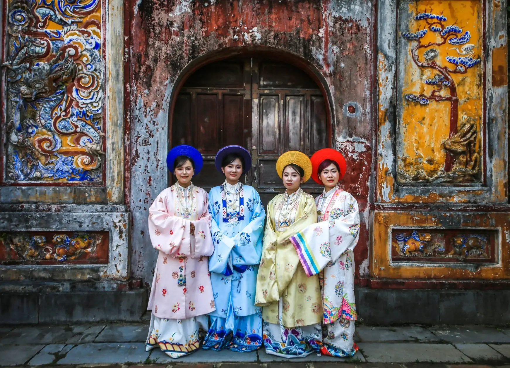 Imperial throne room at Hue Citadel Vietnam