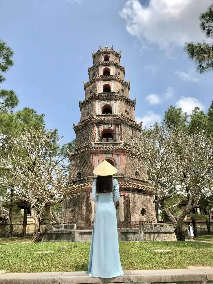 Sacred bell at Thien Mu Pagoda Hue