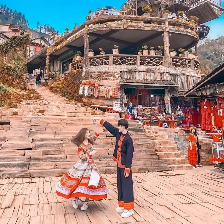 Mountain view from Cat Cat Village Sapa
