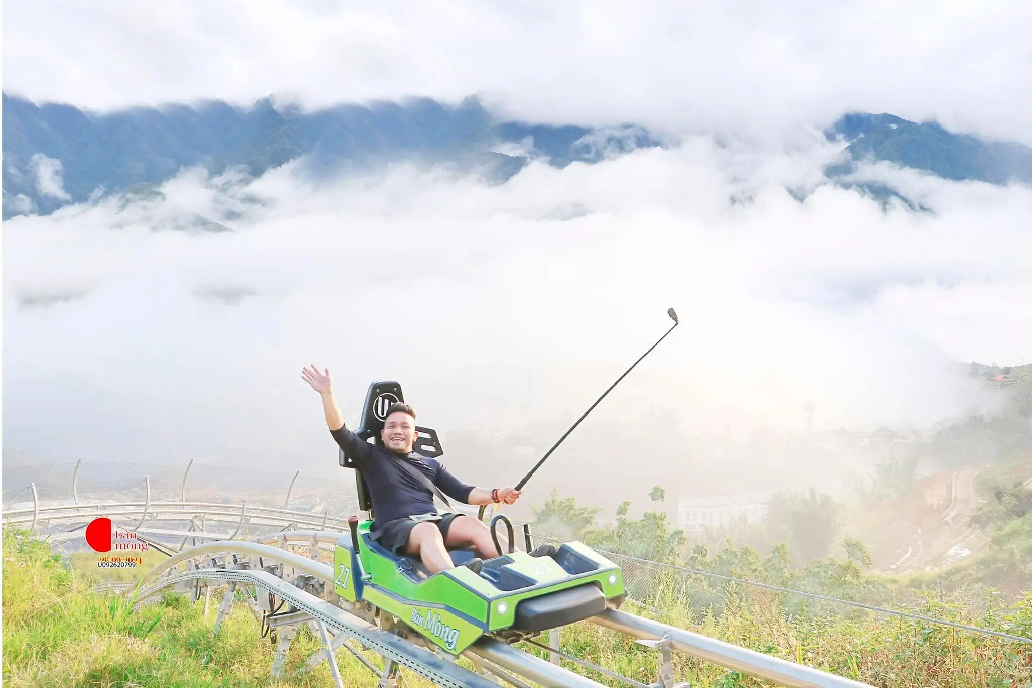 Alpine Coaster ride in Sapa near Cat Cat Village - top fun activity