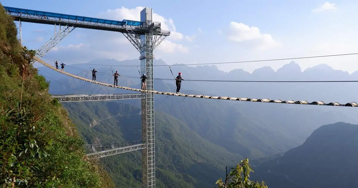 Invisible Bridge attraction at Rong May Sapa