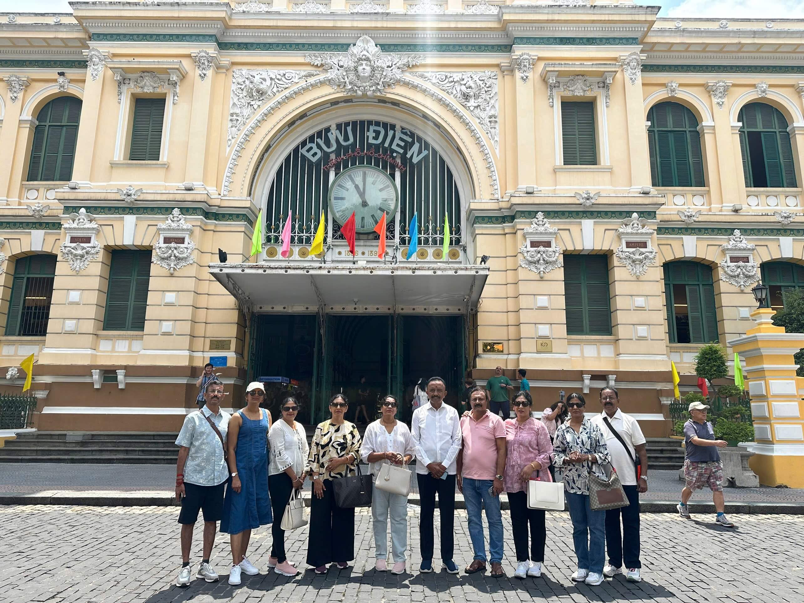 Sky Journey Tours clients enjoying Ho Chi Minh City Tour in Vietnam